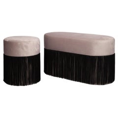 Set of 2 Poufs Pill L and S by Houtique