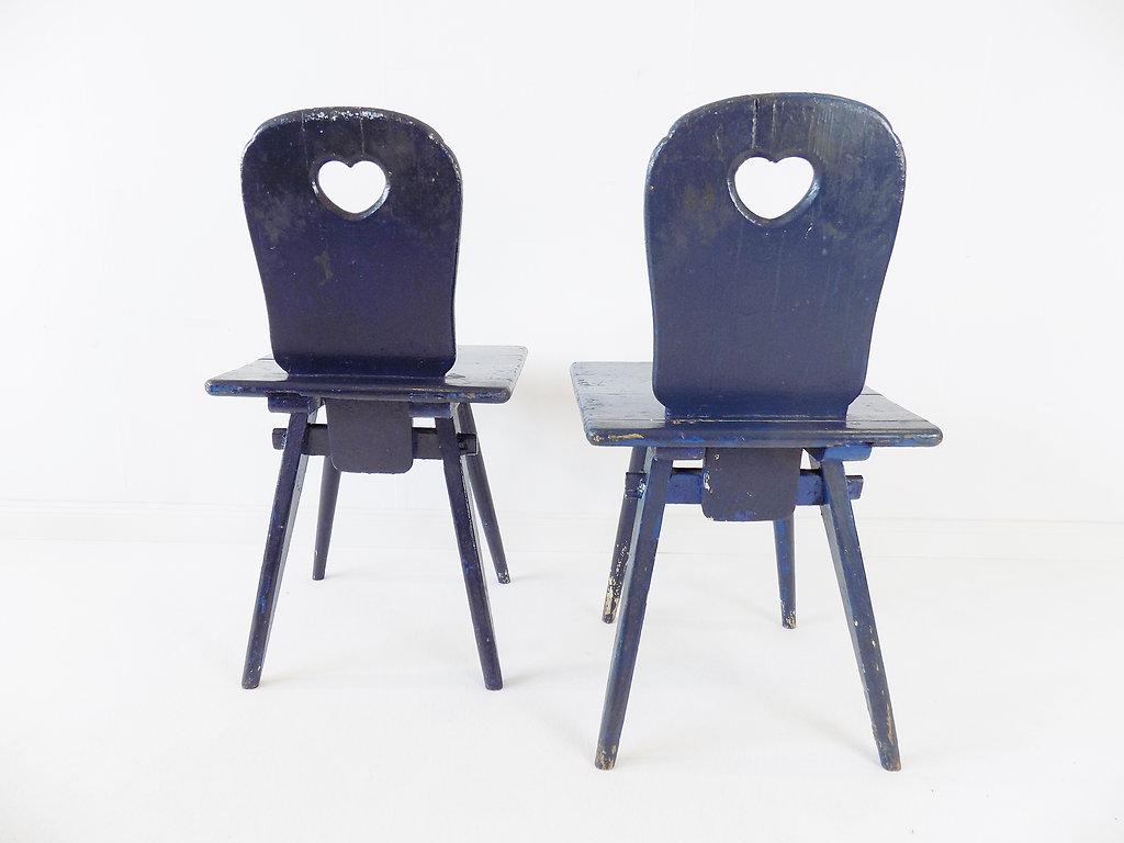 Arts and Crafts Ensemble de 2 chaises de fermier primitives Allemagne, 1900 en vente