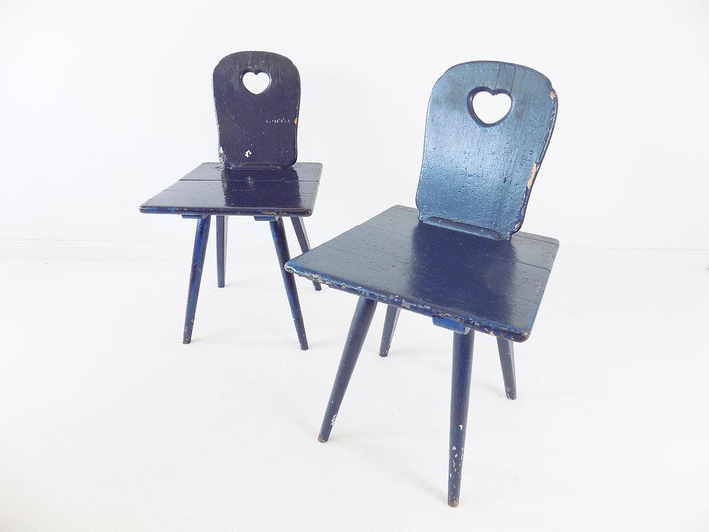 Ensemble de 2 chaises de fermier primitives Allemagne, 1900 en vente 1