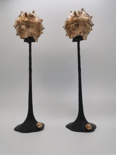 Ensemble de 2 grands objets décoratifs Primus d'Emanuele Colombi