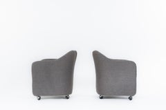 Set of 2 PS142 armchairs by Osvaldo Borsani for Tecno, 1960