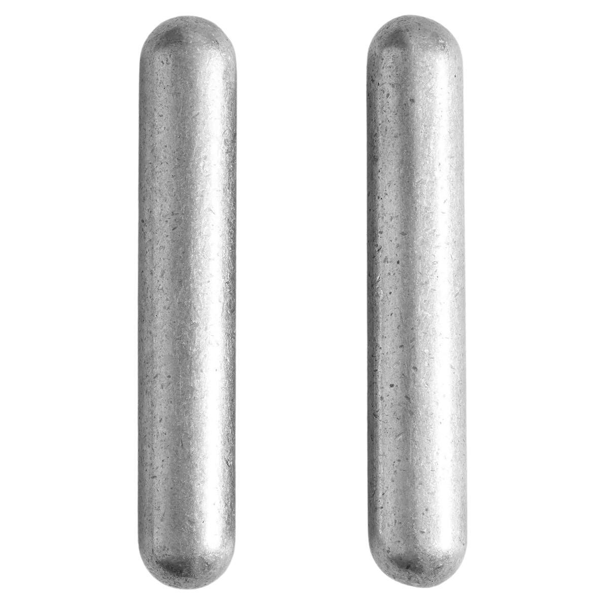 Set of 2 Polished Aluminium PSL Handles by Henry Wilson