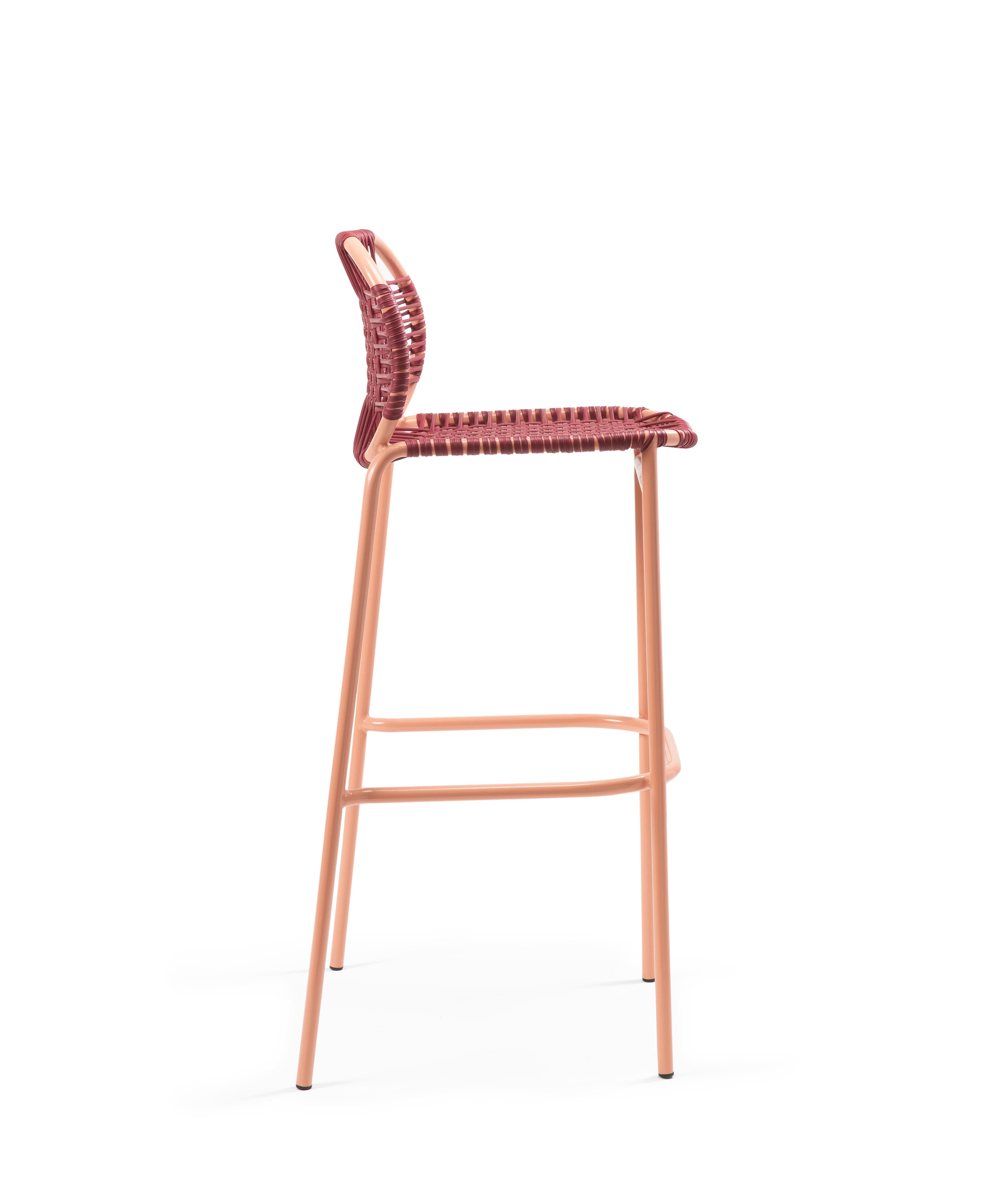 Modern Set of 2 Purple Cielo Bar Stool by Sebastian Herkner For Sale