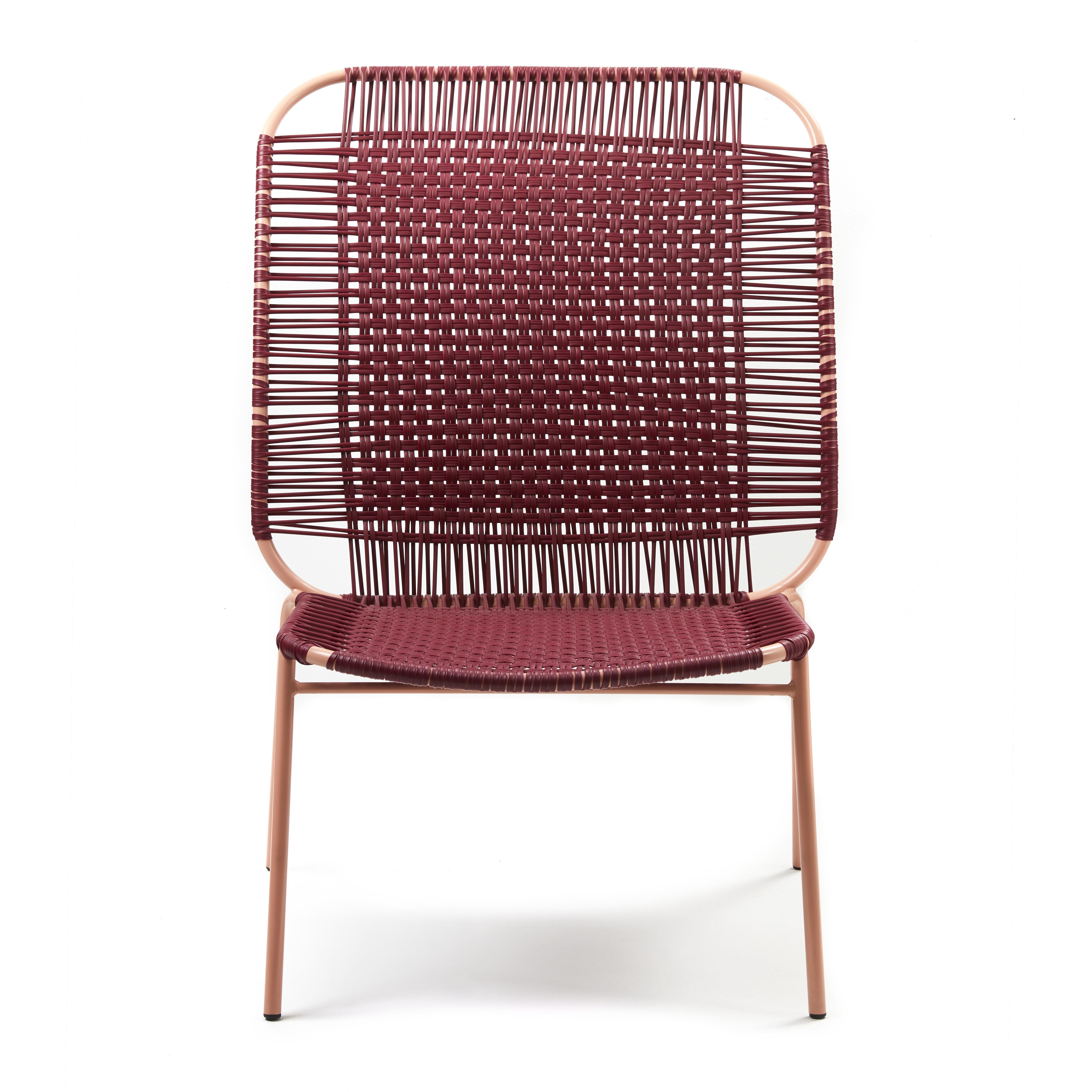 Modern Set of 2 Purple Cielo Lounge High Chair by Sebastian Herkner For Sale