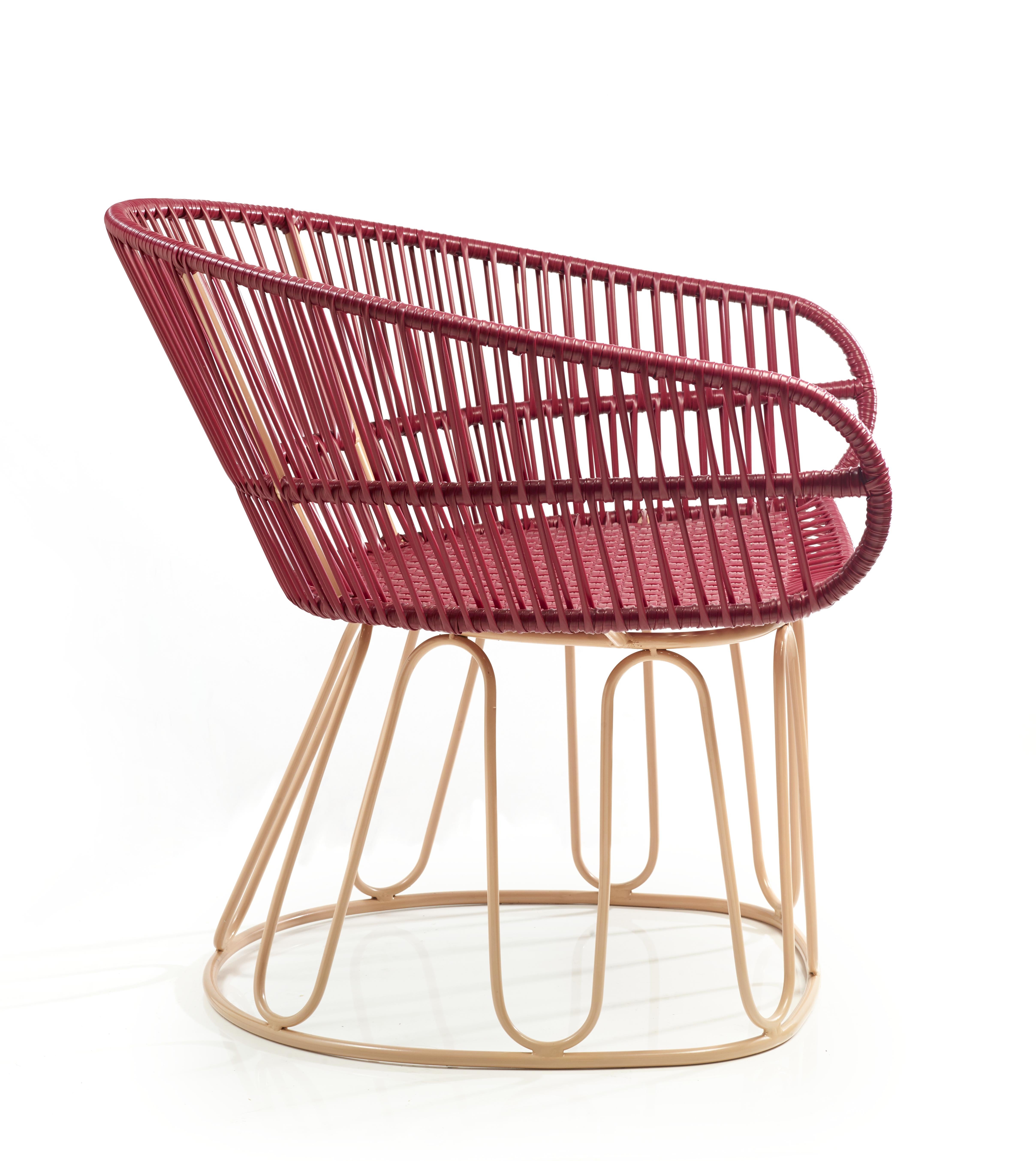 Modern Set of 2 Purple Circo Lounge Chair by Sebastian Herkner For Sale