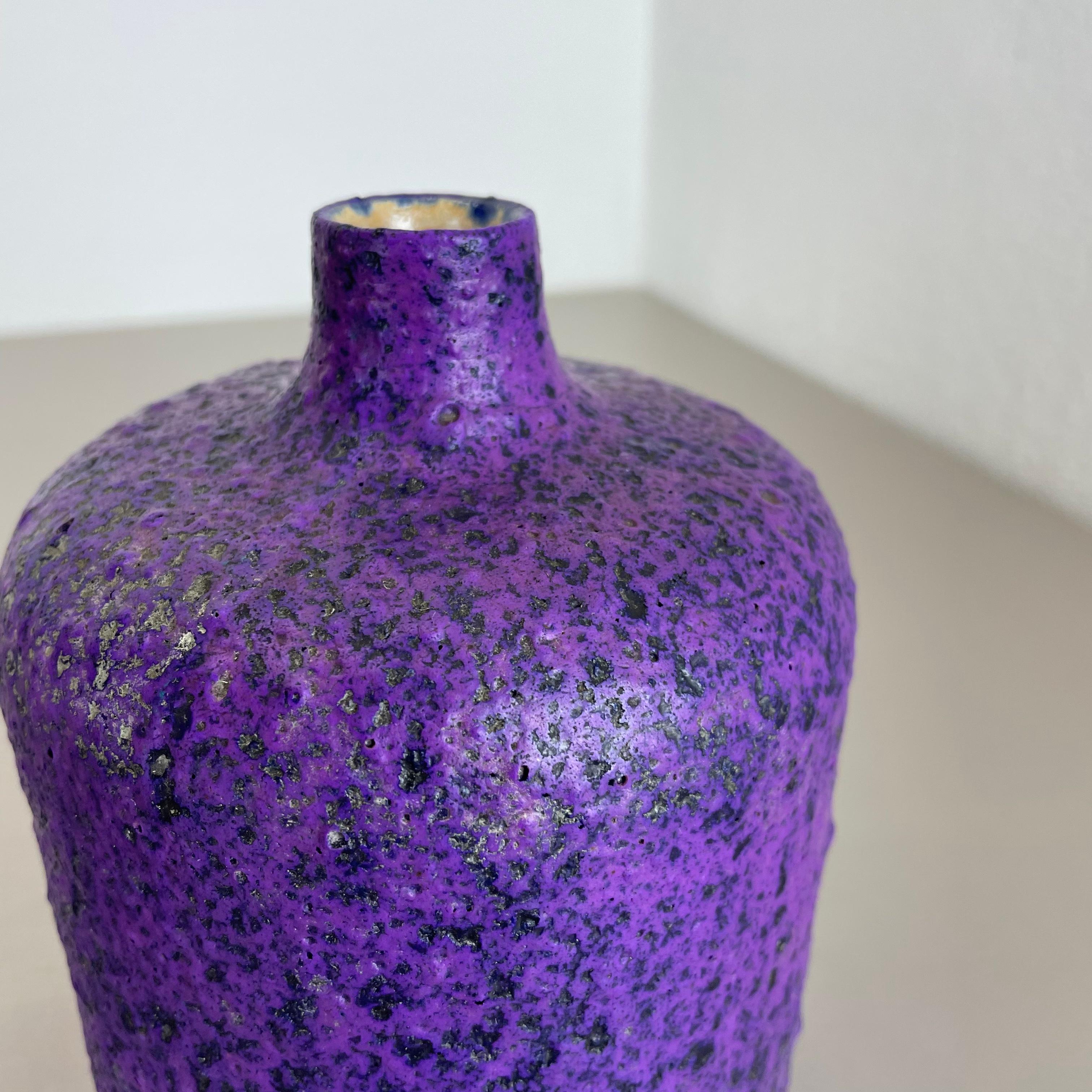 Satz von 2 lila-rosa Keramik Vase Objects Otto Keramik, Deutschland, 1970 im Angebot 5