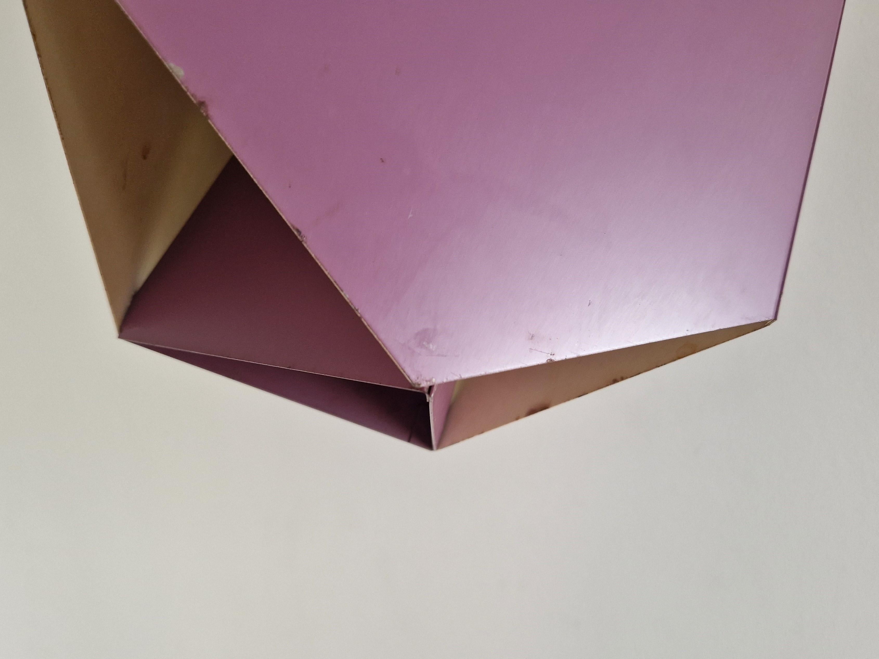 Set di 2 lampade a sospensione Seks-Tre viola di Ole Panton per Lyfa, Danimarca anni '60 in vendita 3