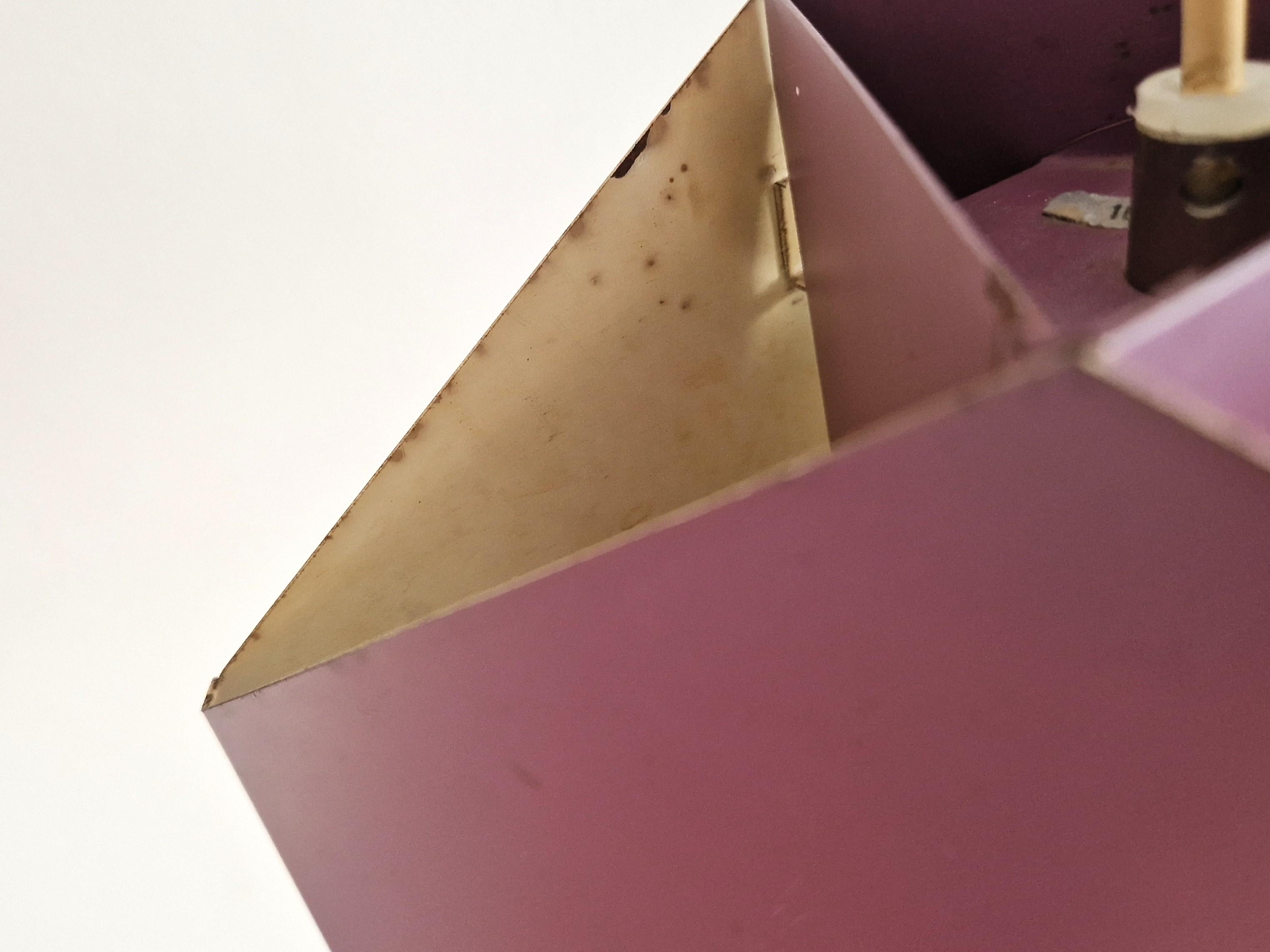 Set di 2 lampade a sospensione Seks-Tre viola di Ole Panton per Lyfa, Danimarca anni '60 in vendita 1