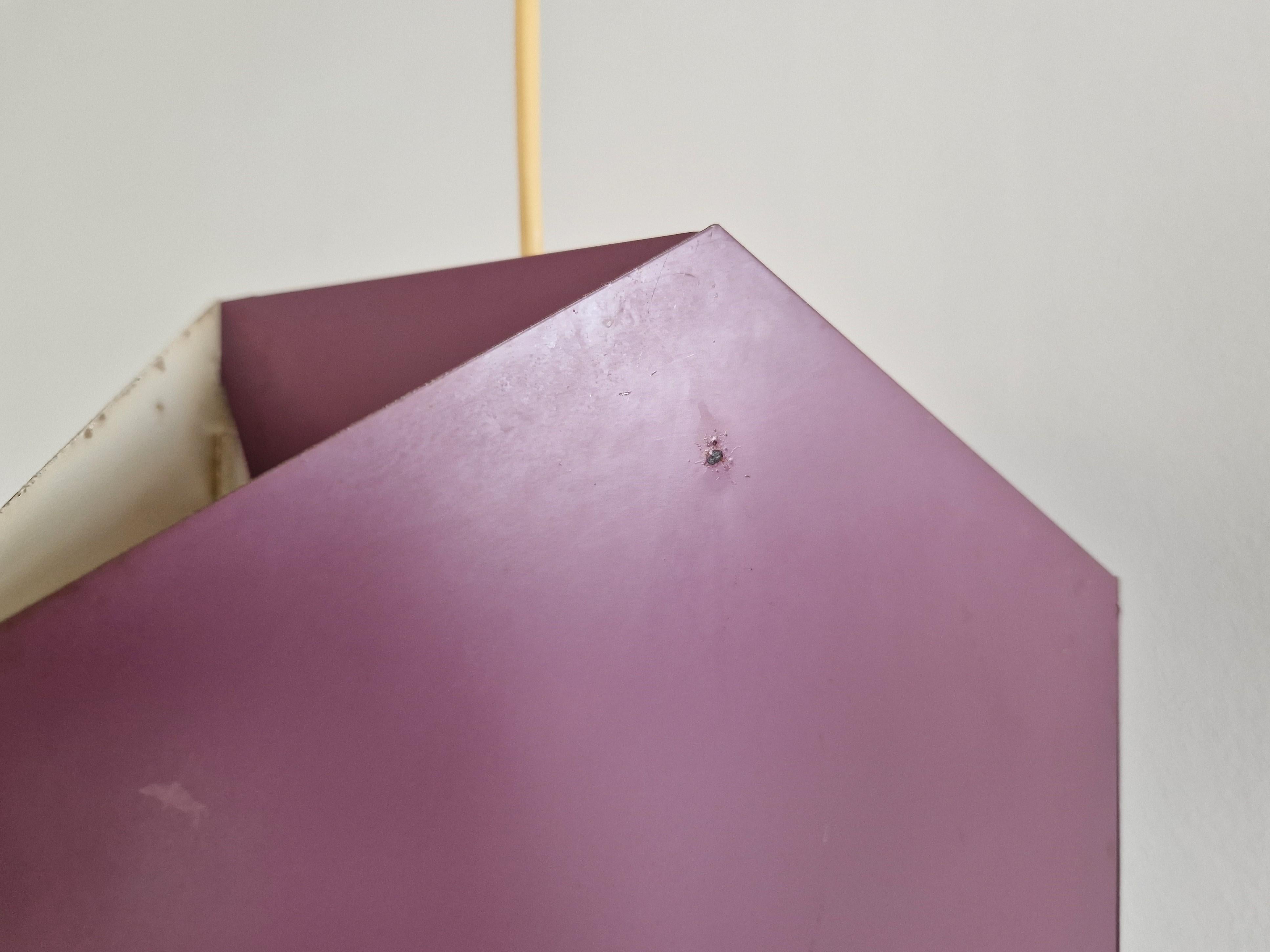 Set di 2 lampade a sospensione Seks-Tre viola di Ole Panton per Lyfa, Danimarca anni '60 in vendita 2
