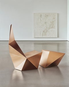 Set Of 2 QTZ Lounge Chair And Ottoman by Alexander Lotersztain