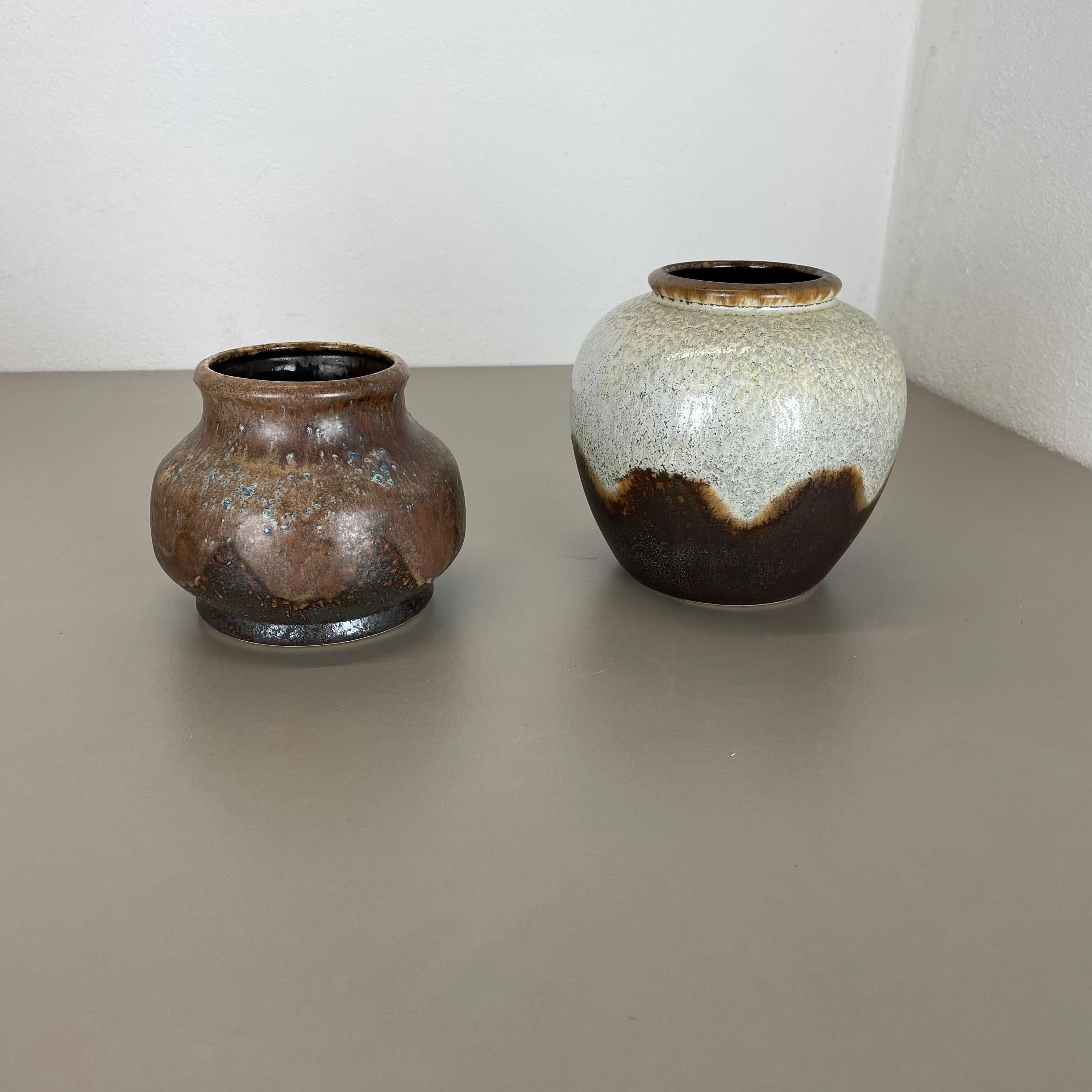 Set von 2 seltenen Keramikvasen „Lava“ von Dmler und Breiden, Deutschland, 1960er Jahre im Zustand „Gut“ im Angebot in Kirchlengern, DE