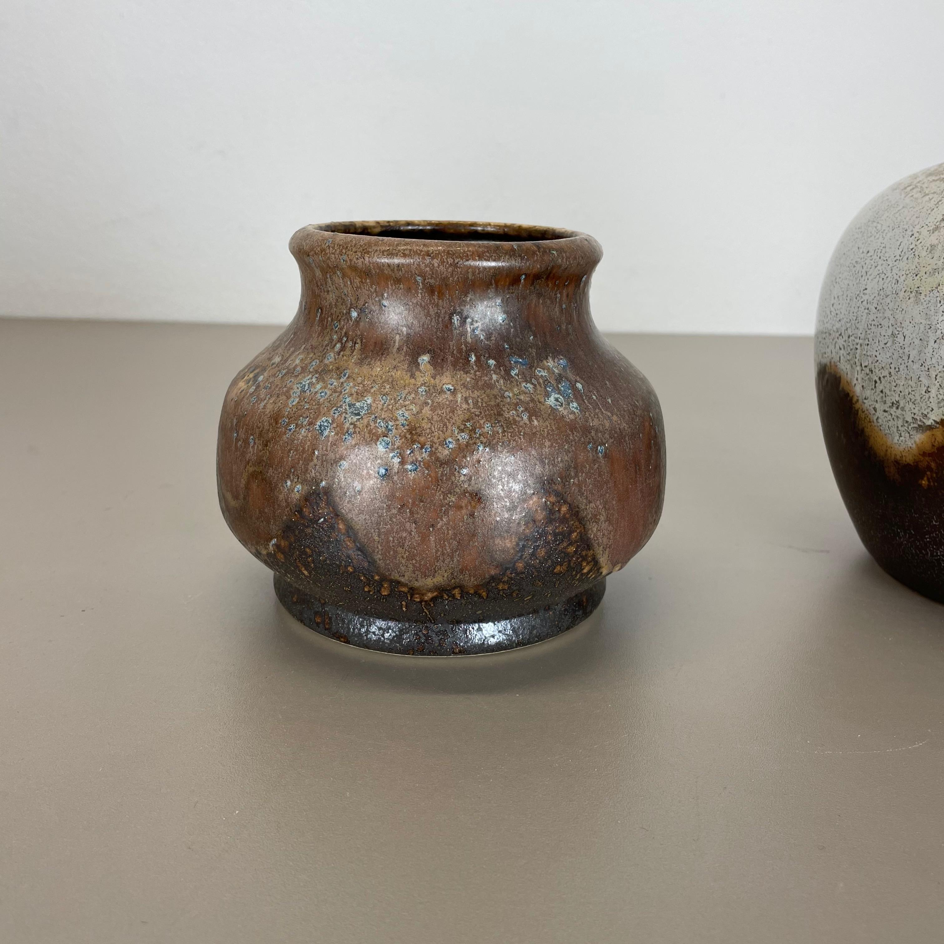 Set von 2 seltenen Keramikvasen „Lava“ von Dmler und Breiden, Deutschland, 1960er Jahre (20. Jahrhundert) im Angebot