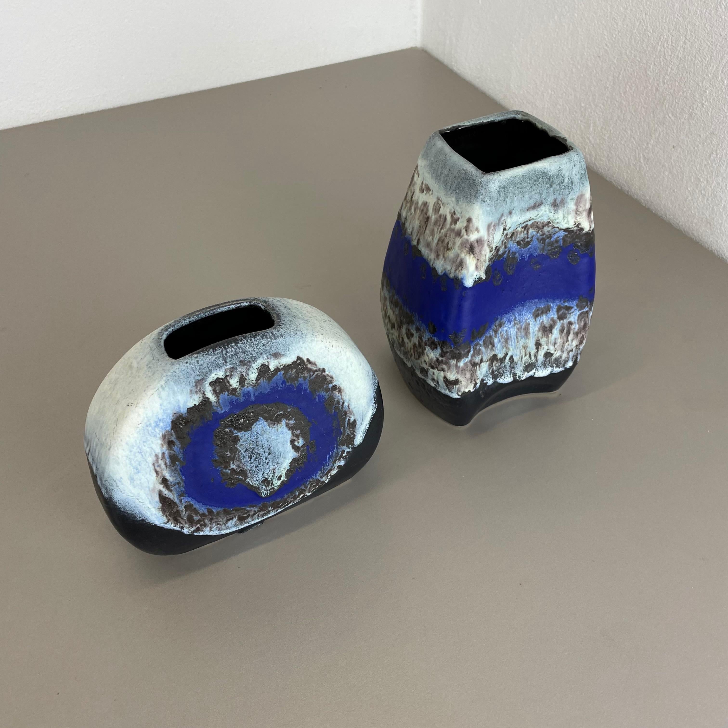 Mid-Century Modern Set of 2 Rare Ceramic Pottery 