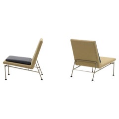 Set of 2 rare Square line series chairs by Kho Liang Ie for Artifort. 1950s Neth