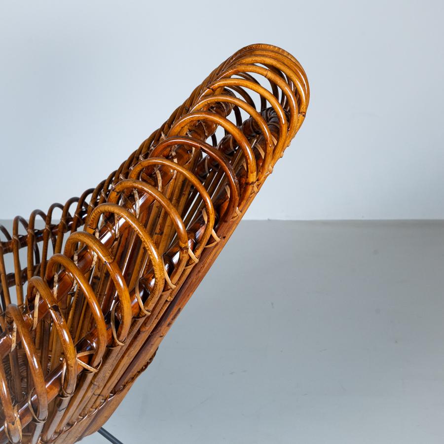 Set di 2 poltrone in rattan di metà secolo di Janine Abraham, 1969 in vendita 9