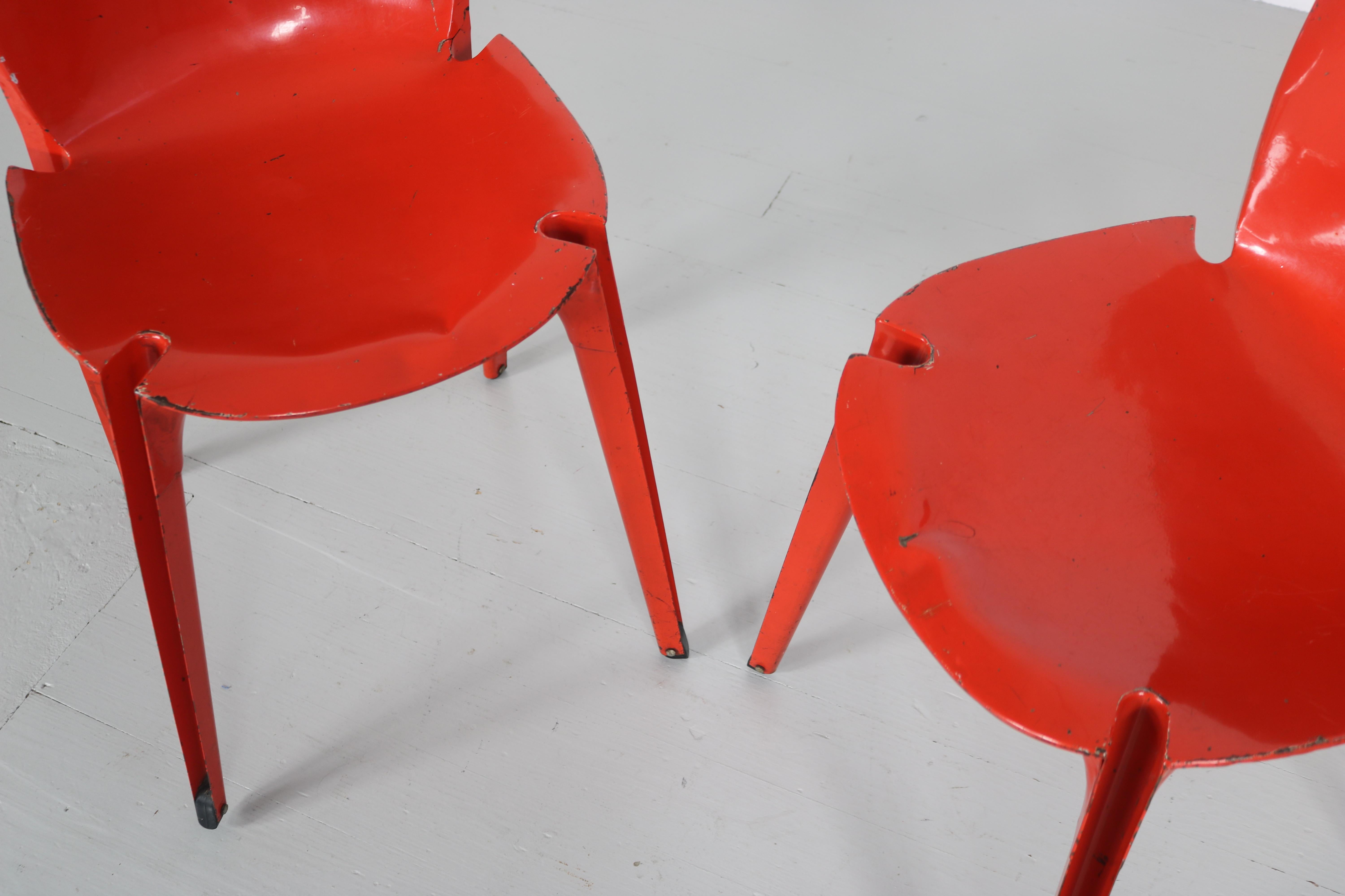 Set of 2 red 
