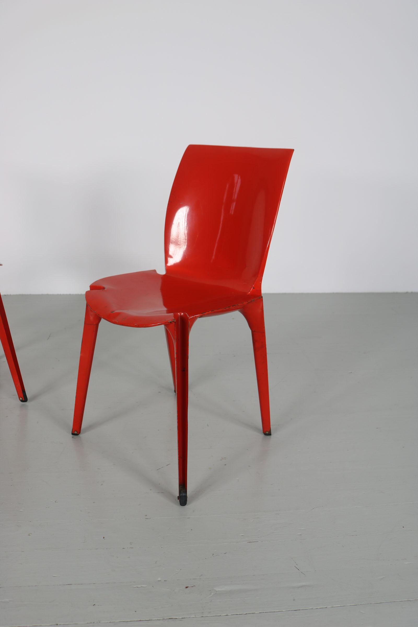 Set of 2 red 