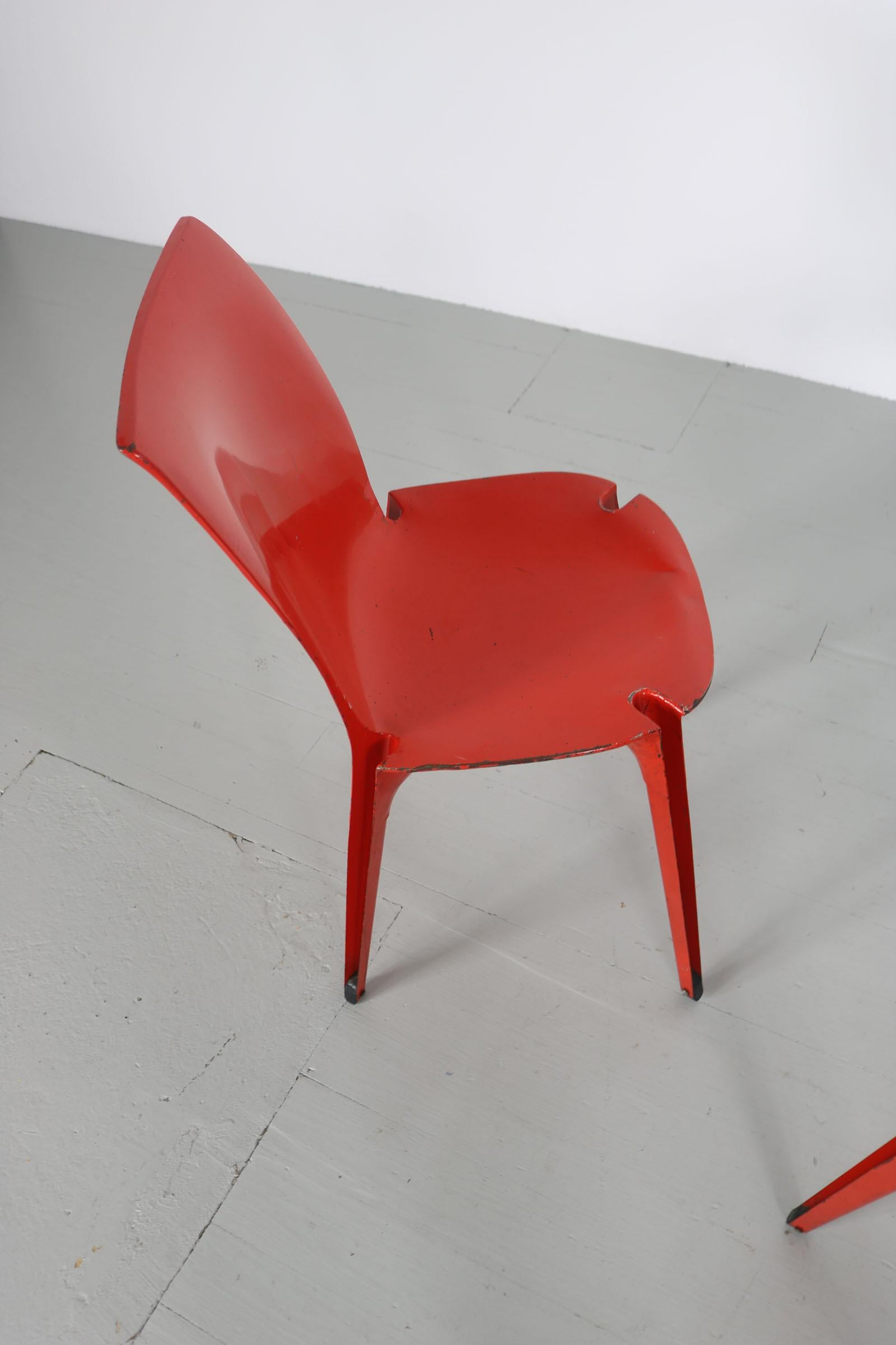 Set of 2 red 