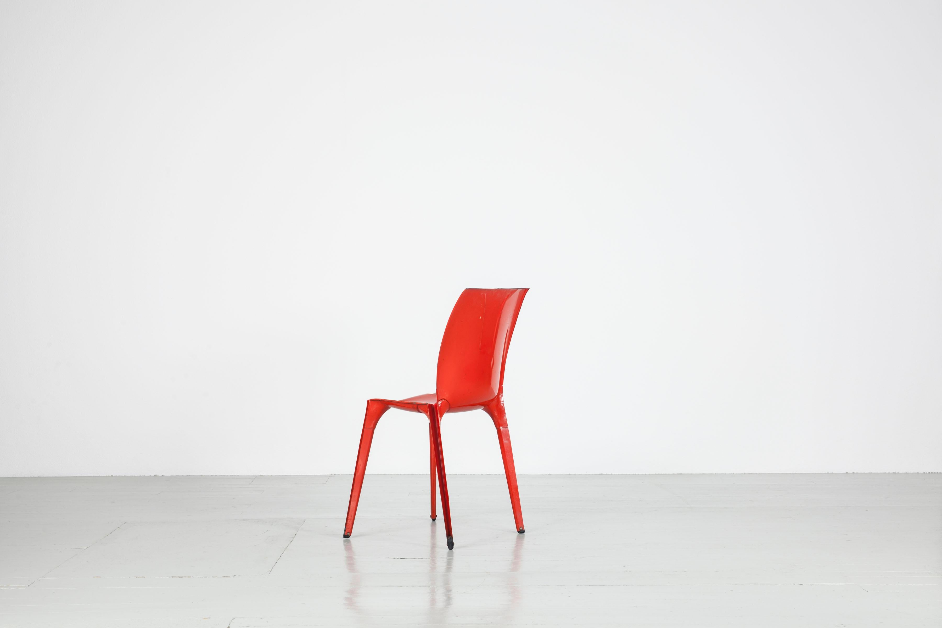 Metà XX secolo Set of 2 red 