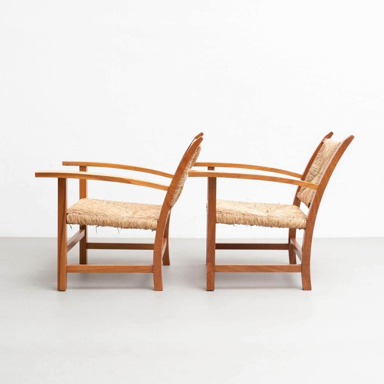 Set of 2 Reedited Armchair Josep Torres Clave, circa 1987 1