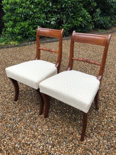 Set of 2 Regency Mahogany Dining Chairs