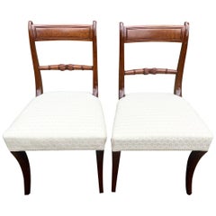 Set of 2 Regency Mahogany Dining Chairs