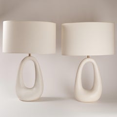 Set of 2 Ring Table Lamps by Elsa Foulon