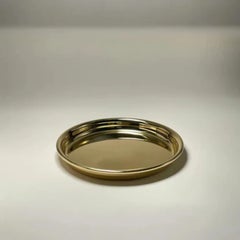 Set Of 2 RL 01 Coasters with Rounded Edge in Polished Brass by CASPAL