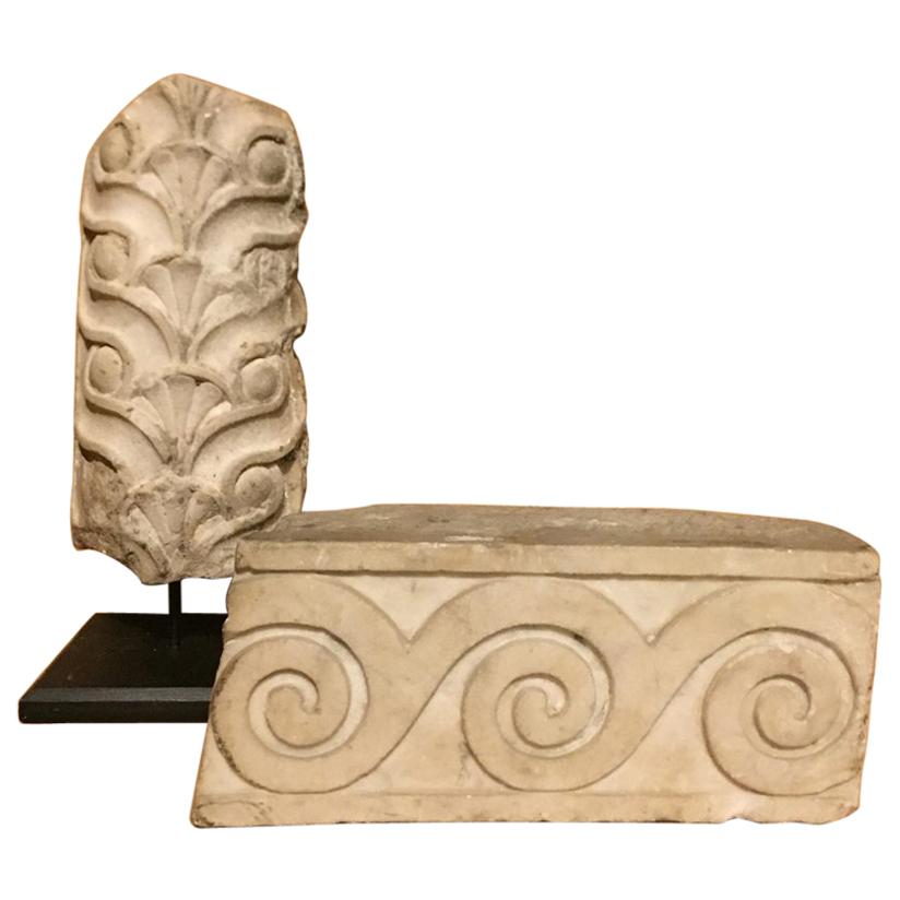 Set of 2 Roman Architectural Fragments