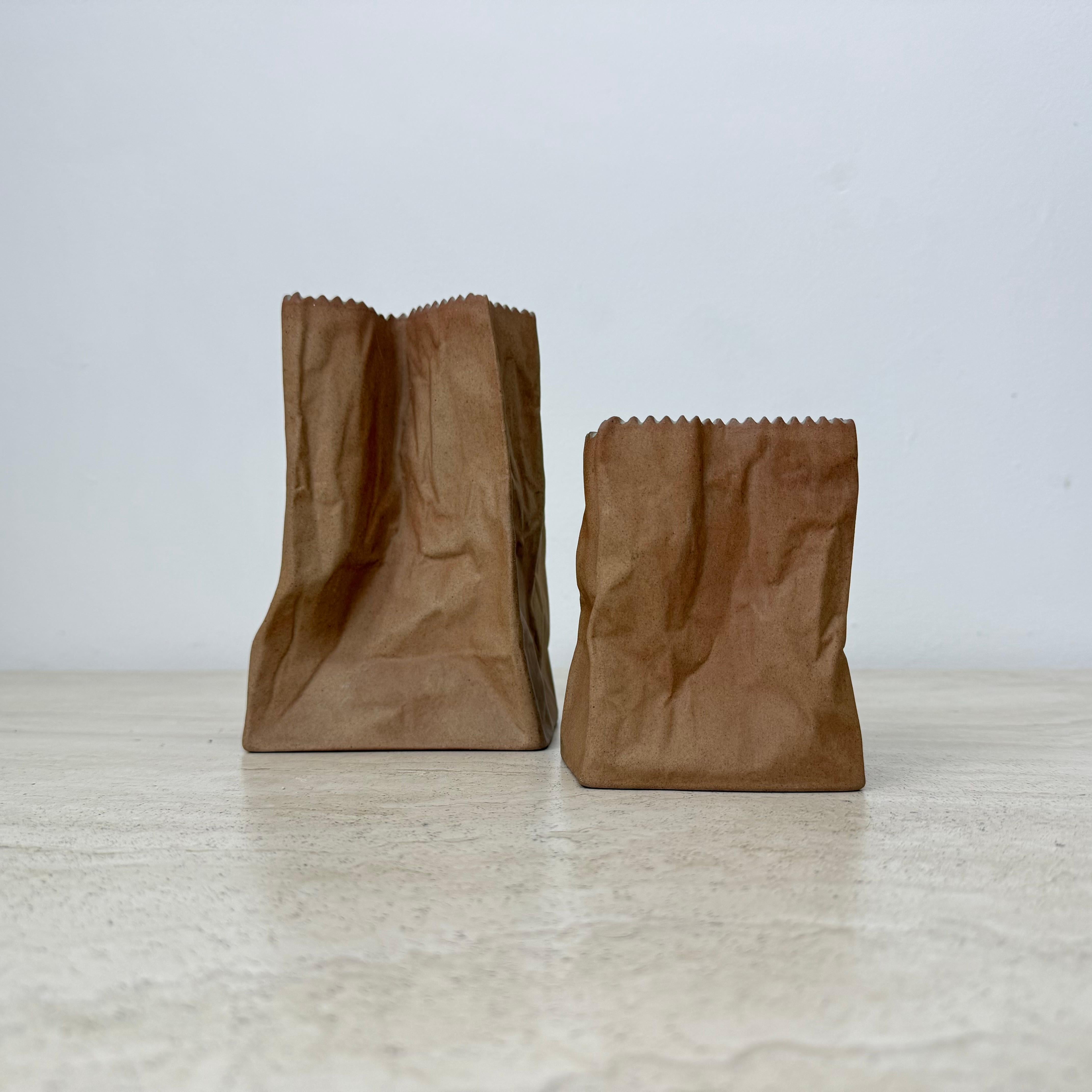 Set di 2 vasi di sacchetti di carta Rosenthal di Tapio Wirkkala , anni '70 In condizioni buone in vendita a Delft, NL