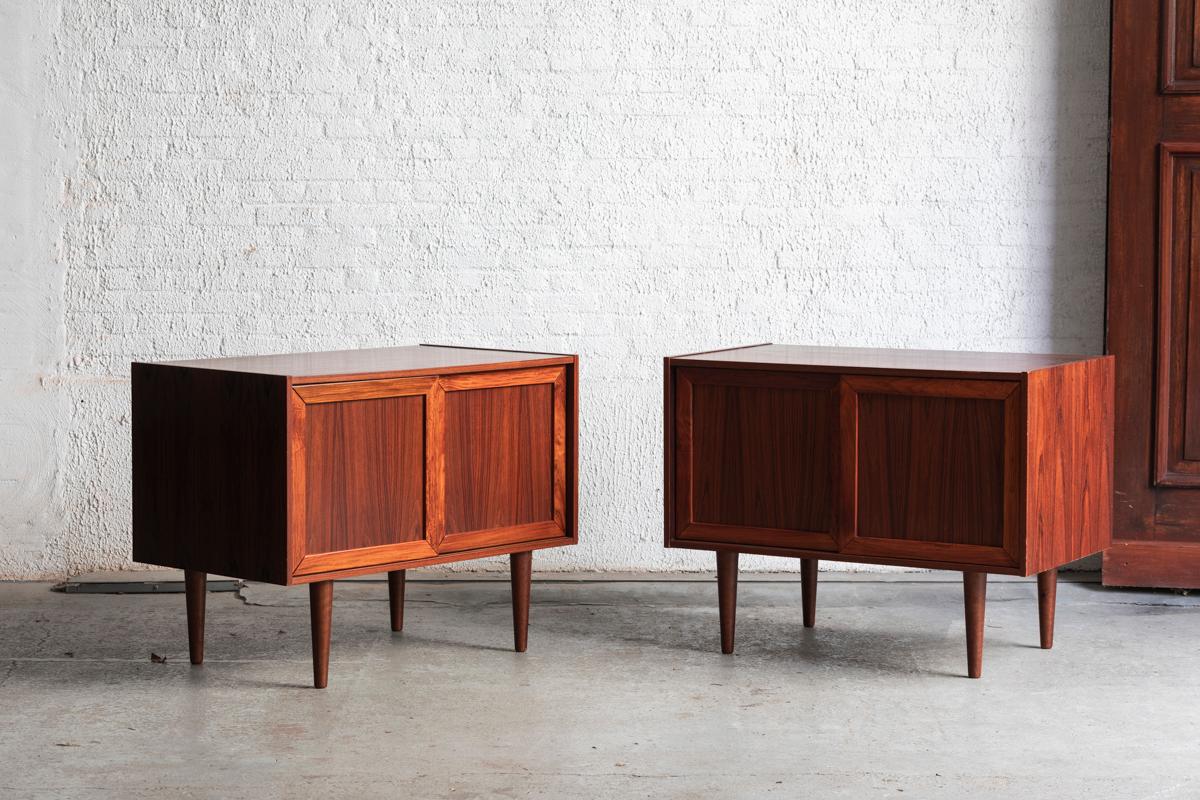 Veneer Rosewood Cabinets, Set of 2, Denmark