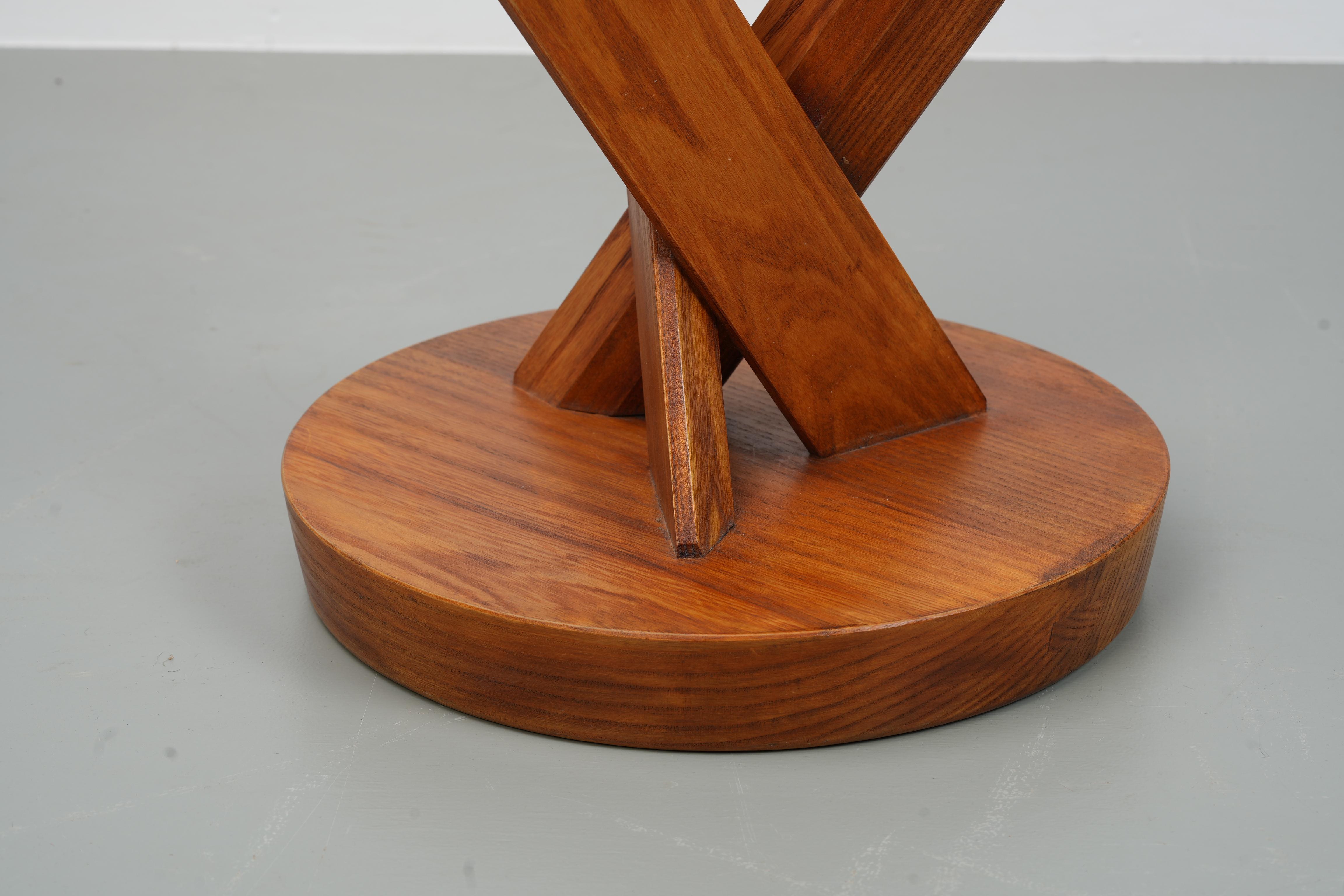 Ensemble de 2 tabourets S13A version ancienne de Pierre Chapo en orme, France, années 1970 en vente 9