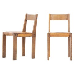 Set of 2 S24 chairs by Pierre Chapo in 1980
