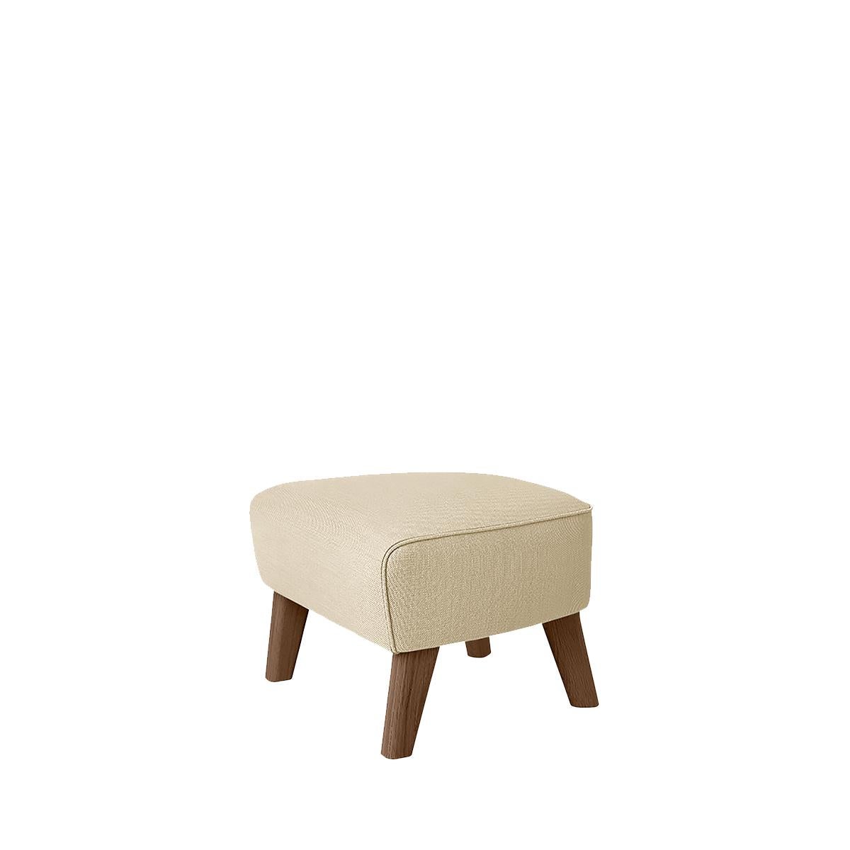 2er Sahco Zero-Fußhocker aus Sand und geräucherter Eiche von Lassen (Postmoderne) im Angebot