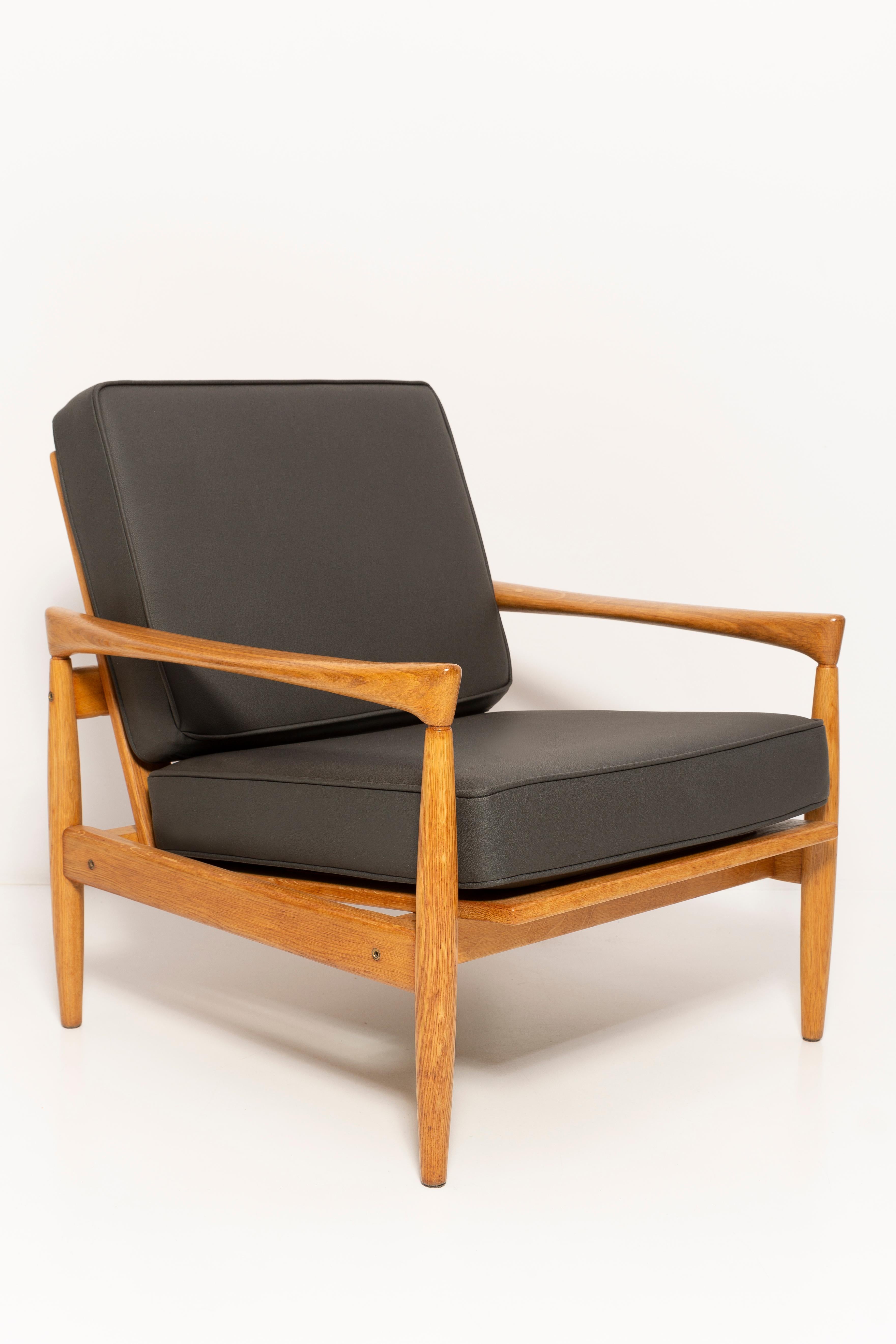 Set aus 2 skandinavischen Sesseln aus Eichenholz „Kolding“ von Erik Worts, 1960er Jahre (Handgefertigt) im Angebot