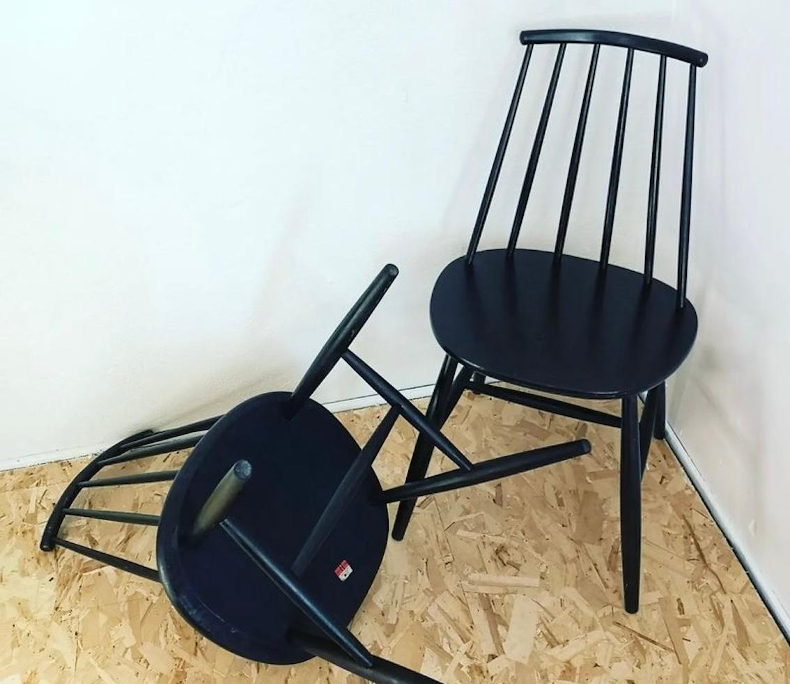 set di 2 sedie scandinave in stile tapiovaara in vendita 1