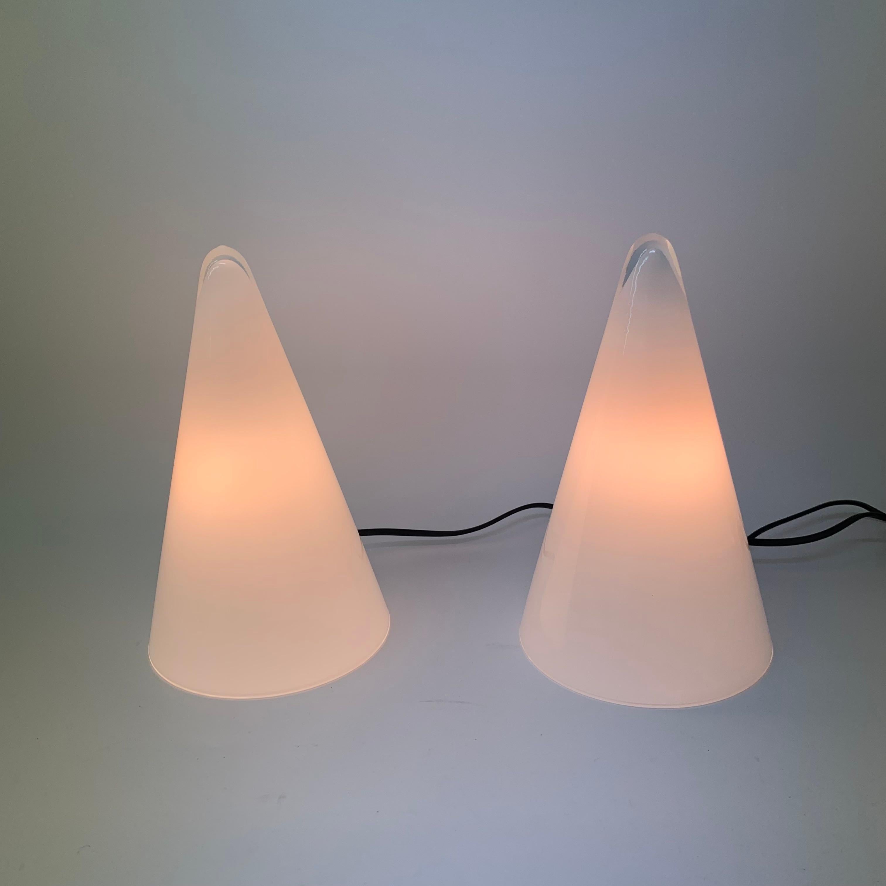 Late 20th Century Set of 2 SCE Teepee Table Lamps, 1970’s, France For Sale