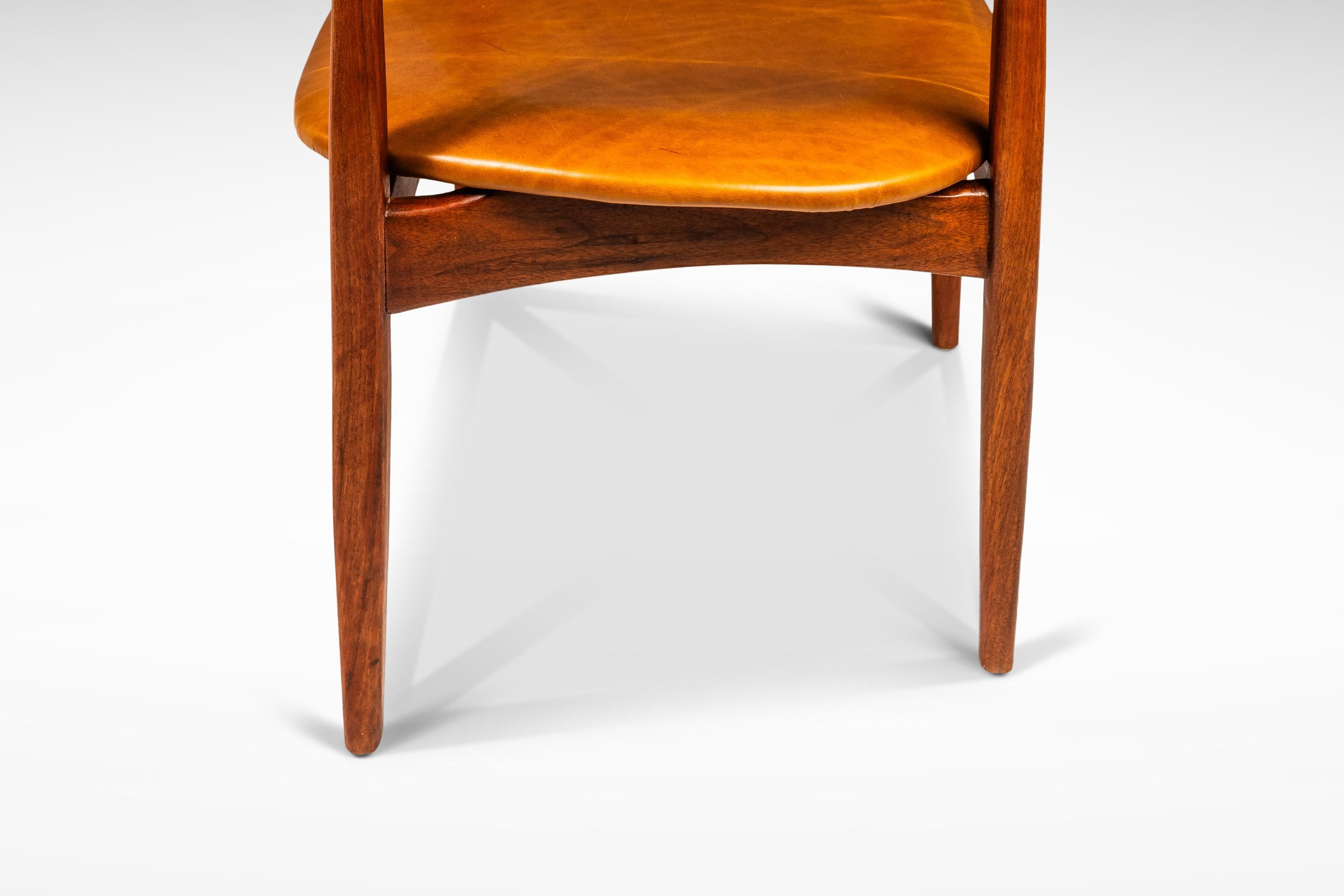 Set of 2 Sculptural Lounge Chairs, Leather & Walnut, Adrian Pearsall Style, 1960 For Sale 13