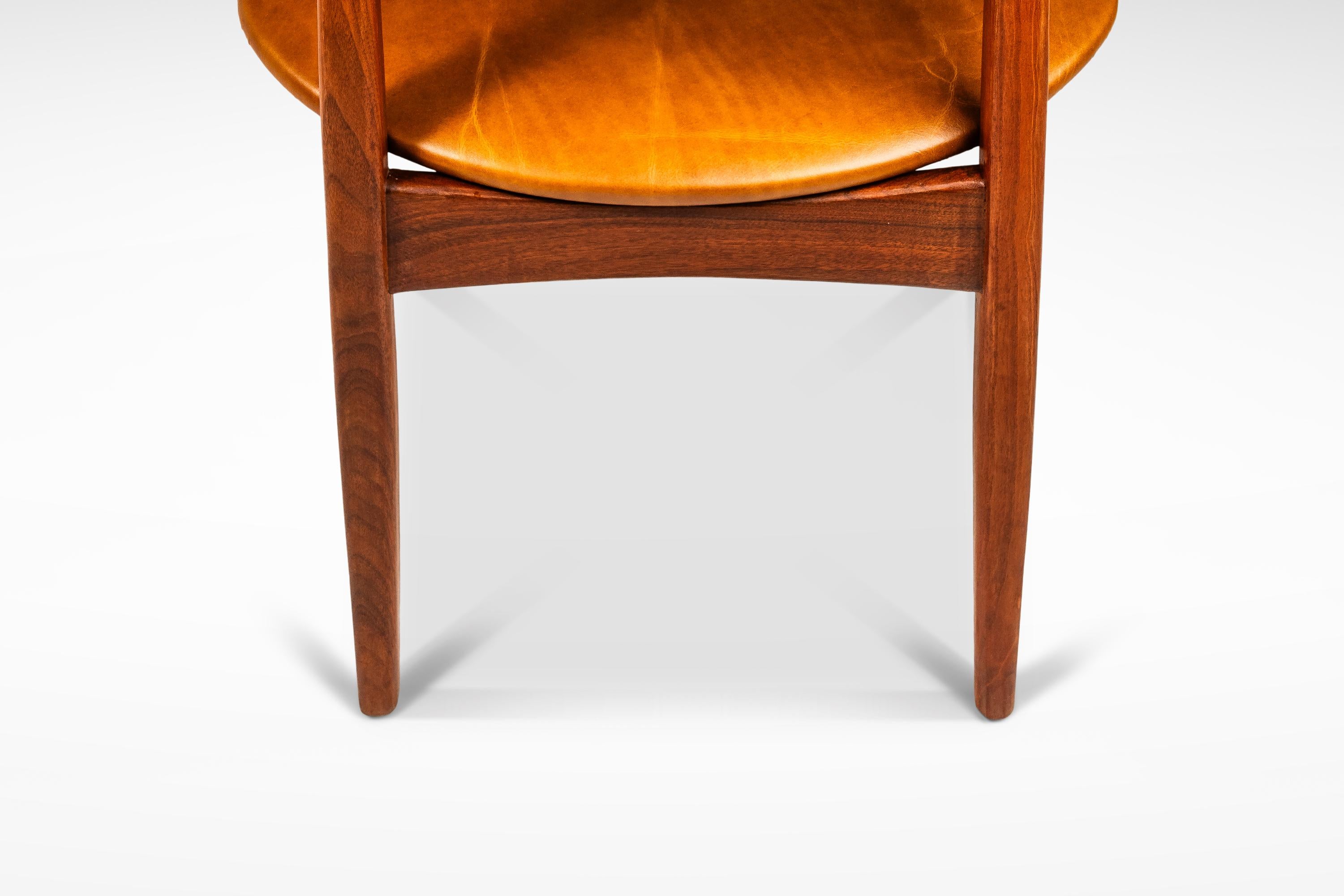 Set of 2 Sculptural Lounge Chairs, Leather & Walnut, Adrian Pearsall Style, 1960 For Sale 14