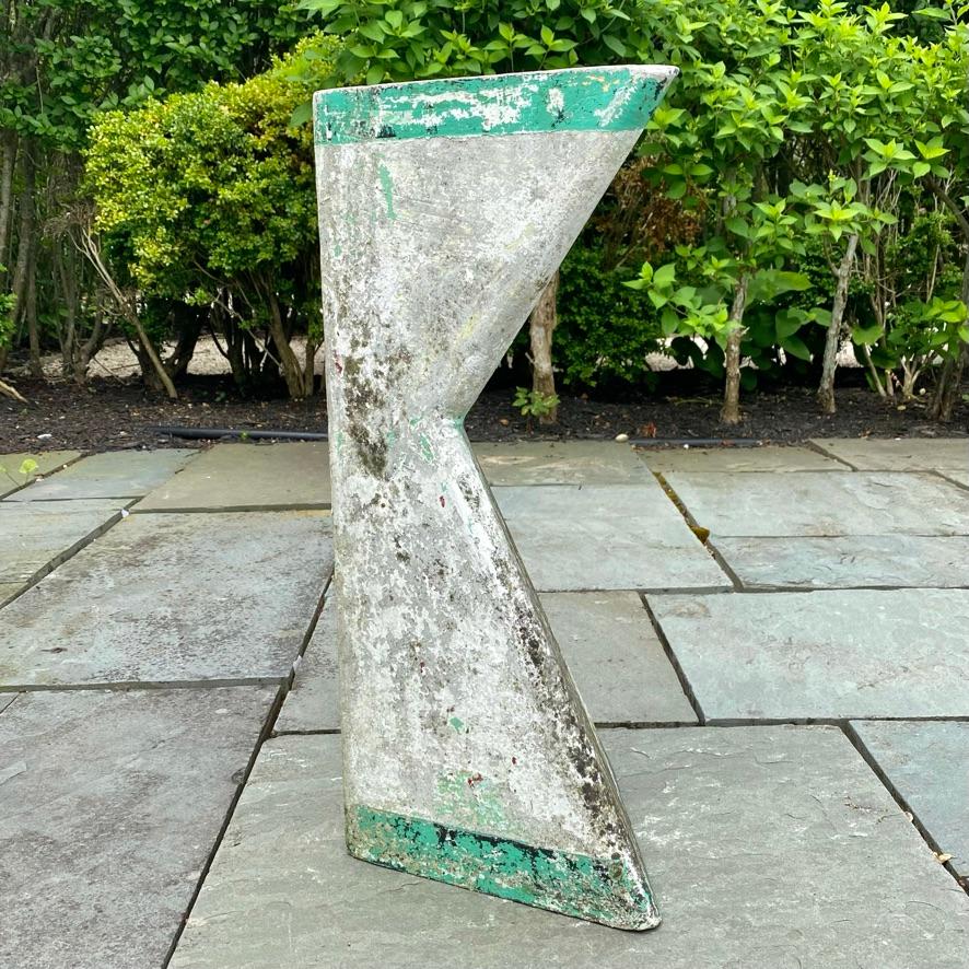 Mid-20th Century Set of 2 Sculptural Triangular Planters by Willy Guhl, 1960s Switzerland For Sale