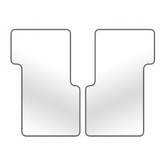 2er-Set skulpturaler Wandspiegel für moderne Innenräume – Loveself 04