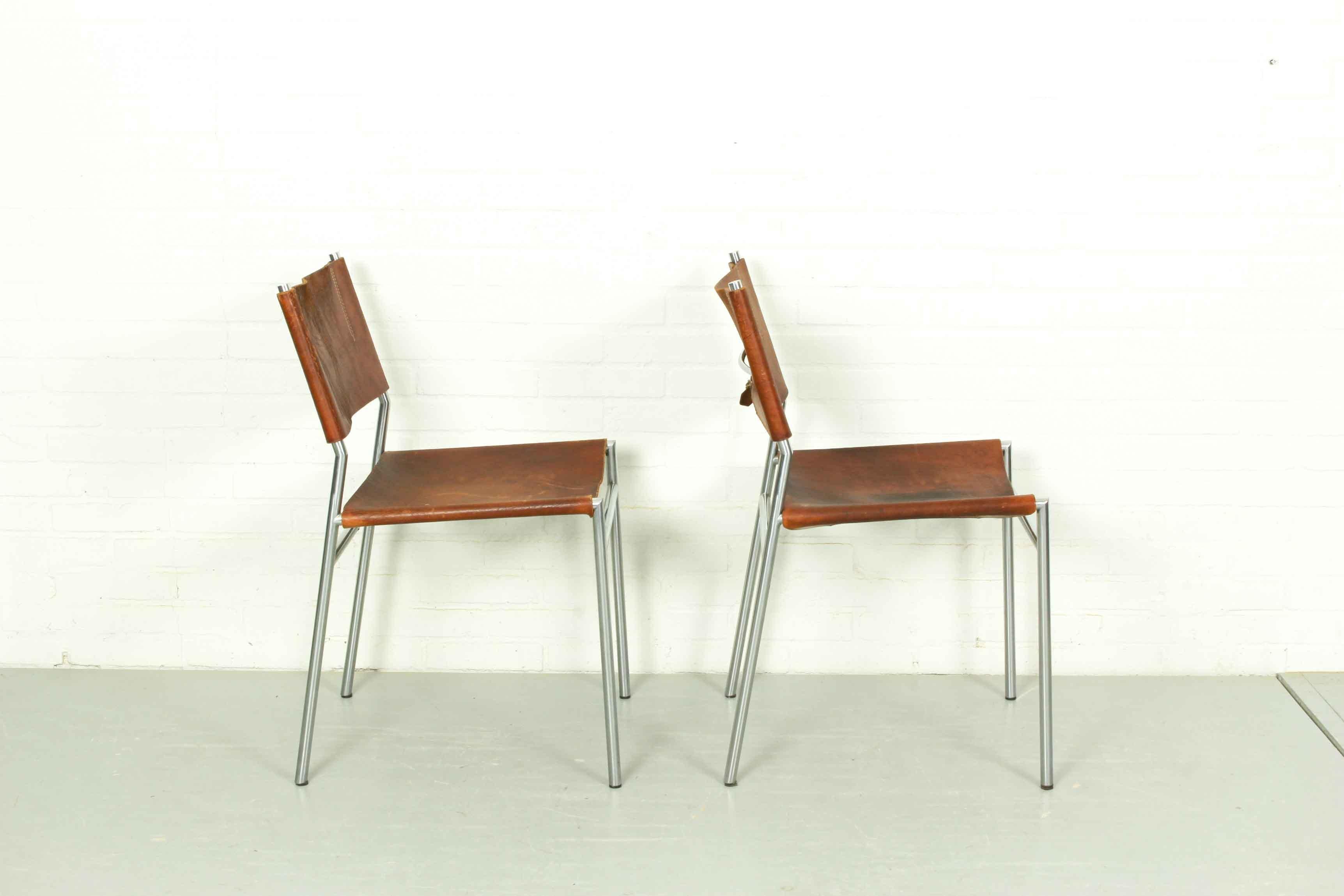 20th Century Set of 2 SE06 Dining Chairs by Martin Visser for Spectrum, 1970s