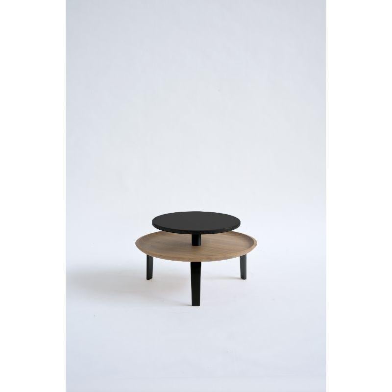 Italian Set of 2, Secreto 60 Coffee Tables, Black, “Forville” by Colé Italia For Sale