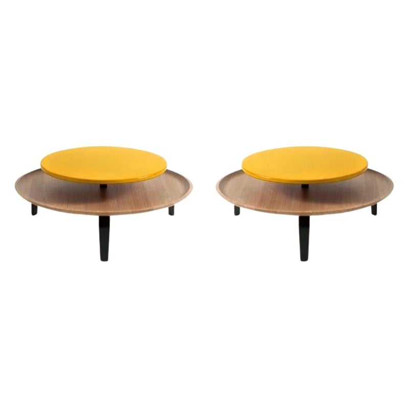 2er-Set, Secreto 60 Couchtische, Gelb, Mitzouko by Colé Italia