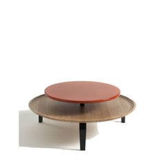 Set of 2, Secreto 85 Coffee Tables, Orange, “Vol de Nuit" by Colé Italia