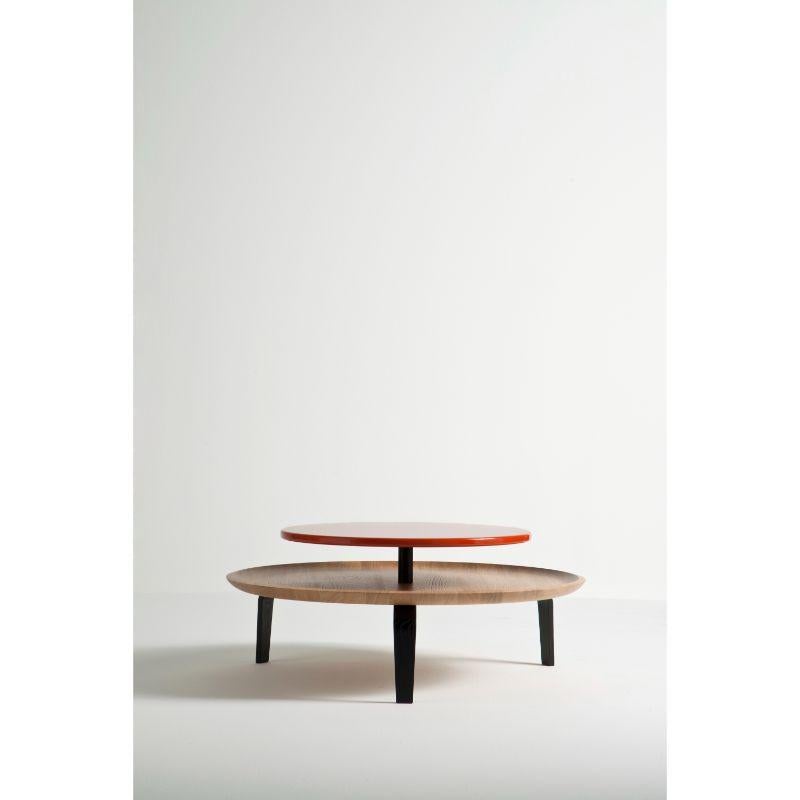 Italian Set of 2, Secreto 85 Coffee Tables, Orange, “Vol de Nuit