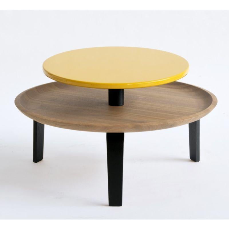 Italian Set of 2, Secreto 85 Coffee Tables, Yellow “Mitzouko” by Colé Italia For Sale