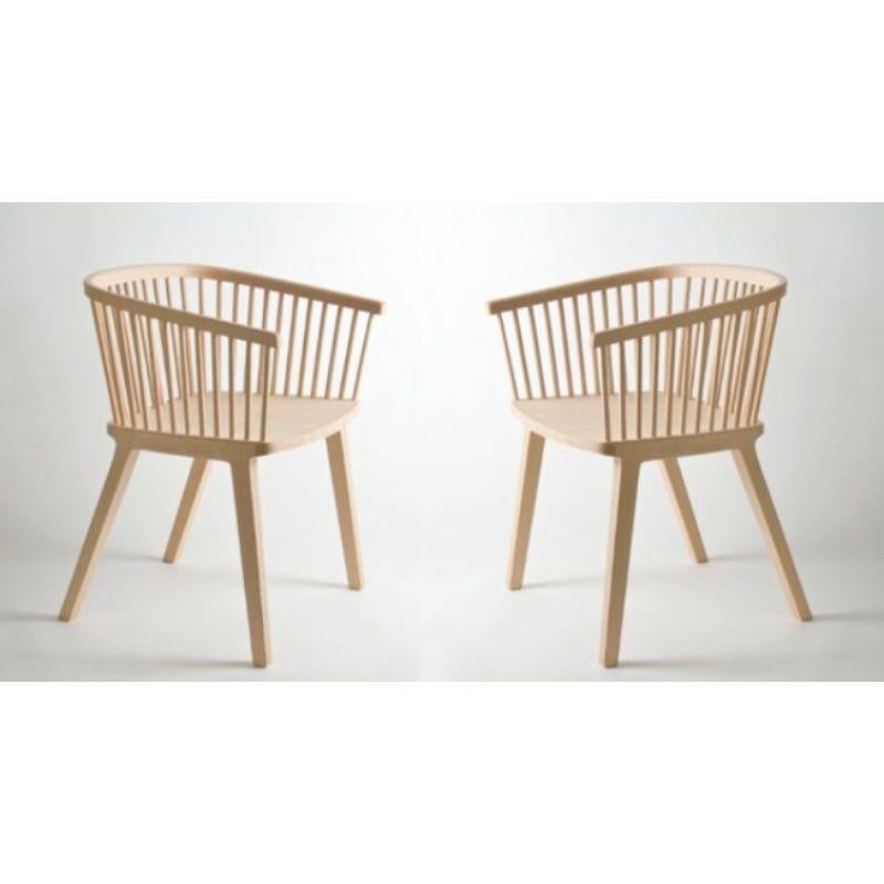 Set of 2, secreto little armchair - natural beech by Colé Italia with Lorenz Kaz
Dimensions: H 76, D 52, W 57 cm
Materials: Solid beech wood natural or lacquered finishing

Also available: secreto little armchair black matt lacquer, white matt