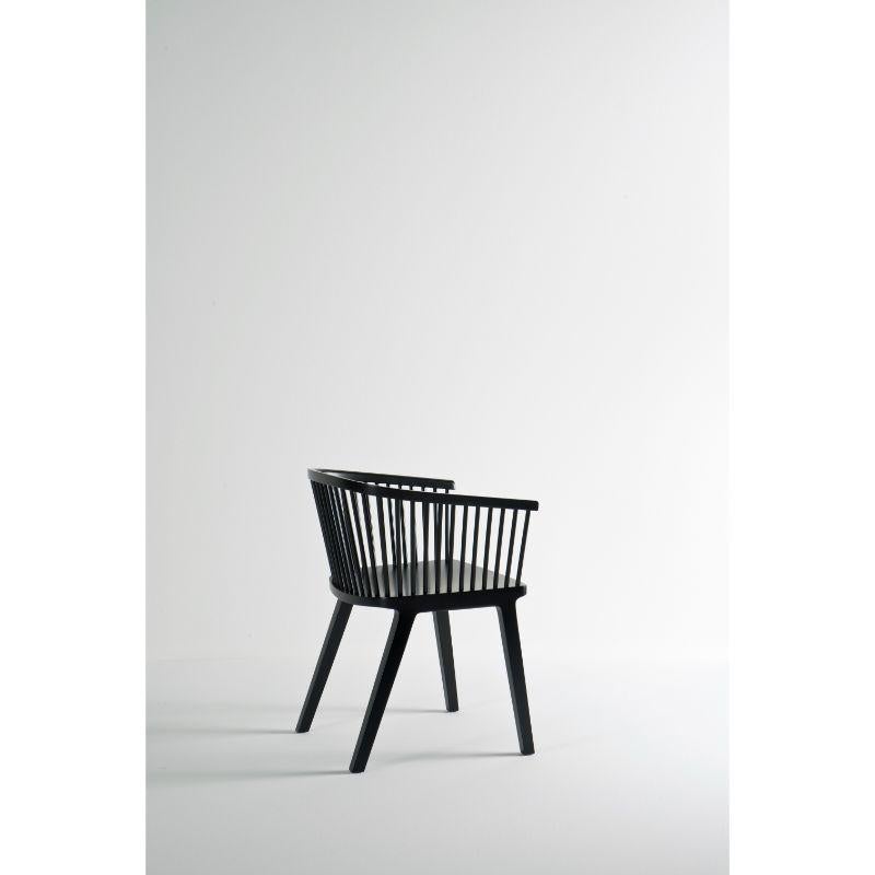 Set of 2, Secreto Little Armchairs, Black Matt Lacquer by Colé Italia For Sale 2