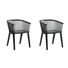 Set of 2, Secreto Little Armchairs, Black Matt Lacquer by Colé Italia